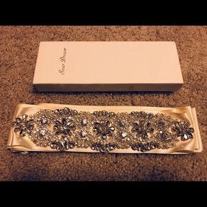 Brand New Crystal and Peat Belt/sash